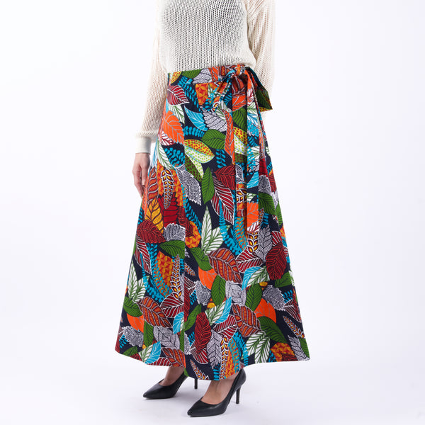 巻きスカート【木の葉】