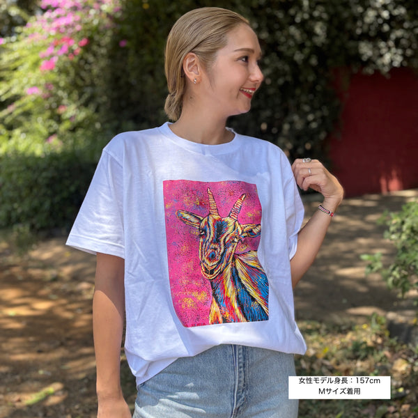 ｟受注販売｠Kenyan Artists Collaboration T-Shirt【GOAT】