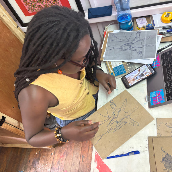 ｟受注販売｠Kenyan Artists Collaboration T-Shirt【GOAT】