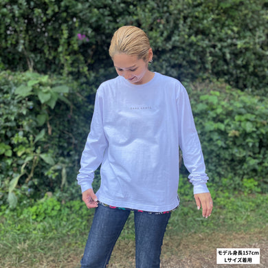 アフリカンロングスリーブTシャツ【Karibu / どういたしまして