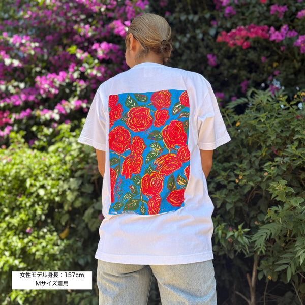 Kenyan Artists Collaboration T-Shirt【ROSE】
