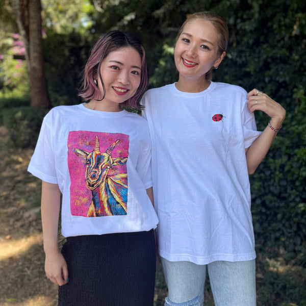 ｟受注販売｠Kenyan Artists Collaboration T-Shirt【GOAT】