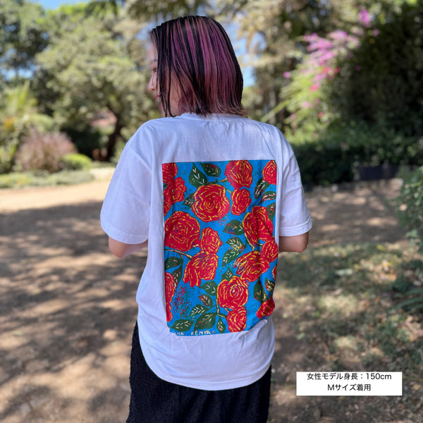 Kenyan Artists Collaboration T-Shirt【ROSE】