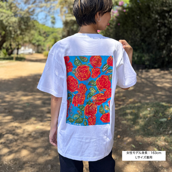 Kenyan Artists Collaboration T-Shirt【ROSE】