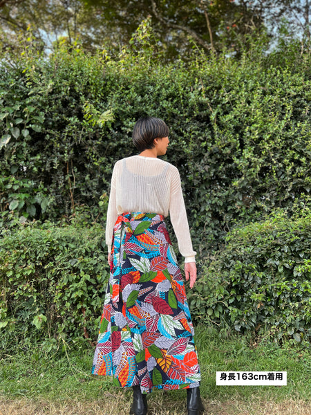 巻きスカート【木の葉】