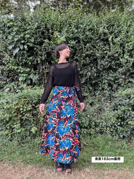 巻きスカート【夜花】