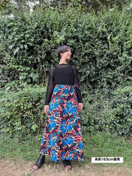 巻きスカート【夜花】