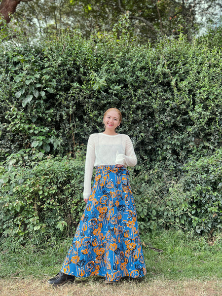 巻きスカート【水面】