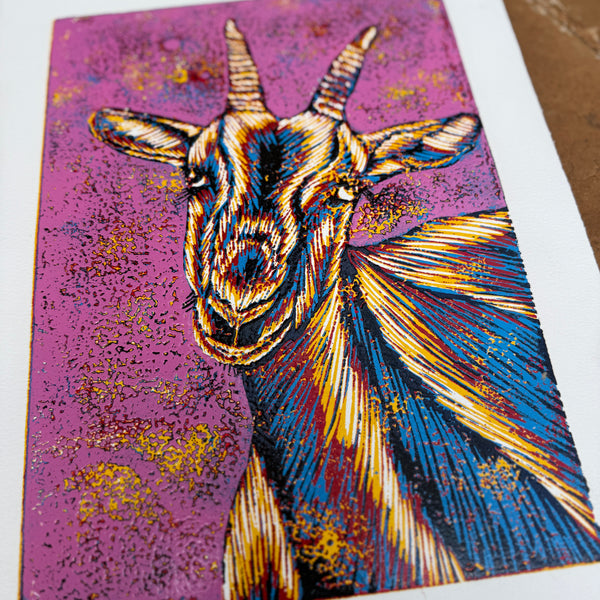 ｟受注販売｠Kenyan Artists Collaboration T-Shirt【GOAT】