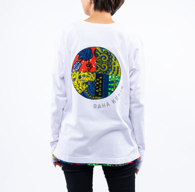 アフリカンロングスリーブTシャツ【Mzuri / 元気】 – RAHA KENYA