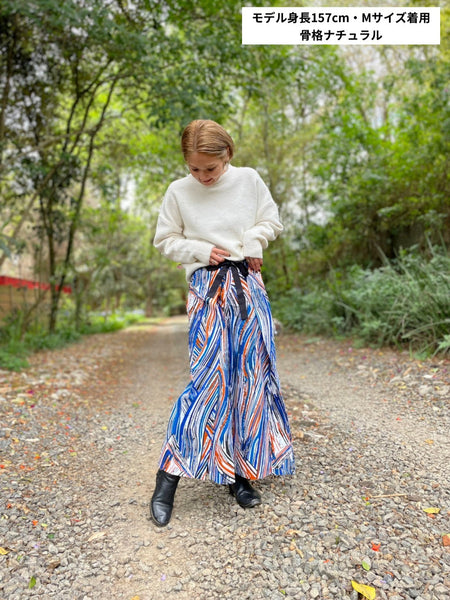 巻きズボン【Orange × Blue】