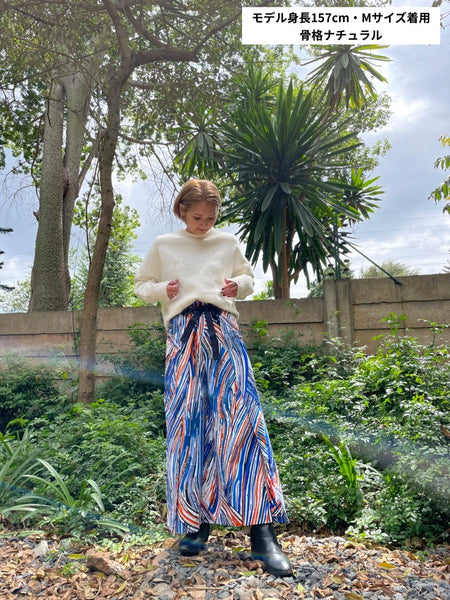 巻きズボン【Orange × Blue】