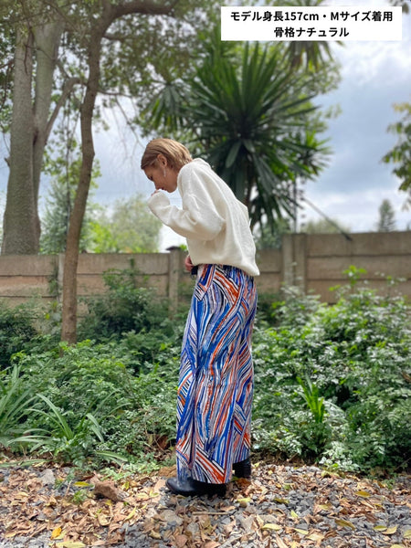 巻きズボン【Orange × Blue】