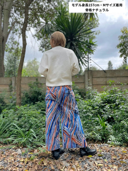 巻きズボン【Orange × Blue】